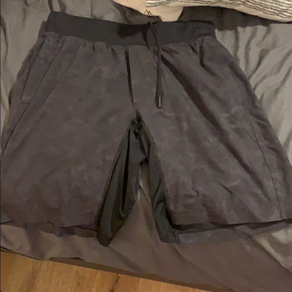 Lulu lemon athletic shorts. Black reflective